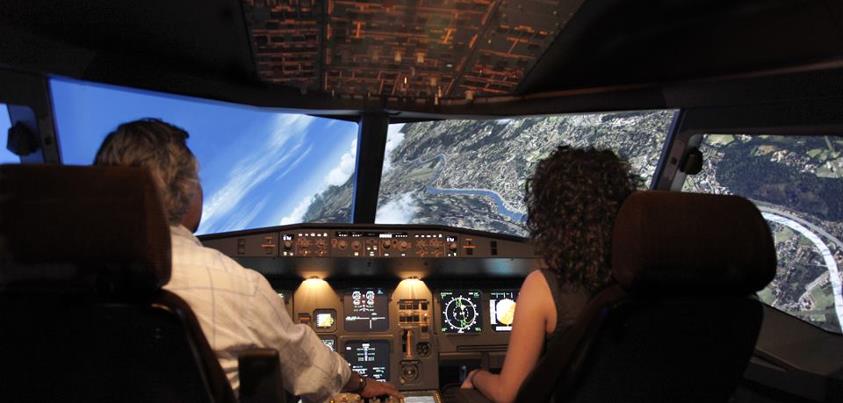 Flying simulator in Spain
