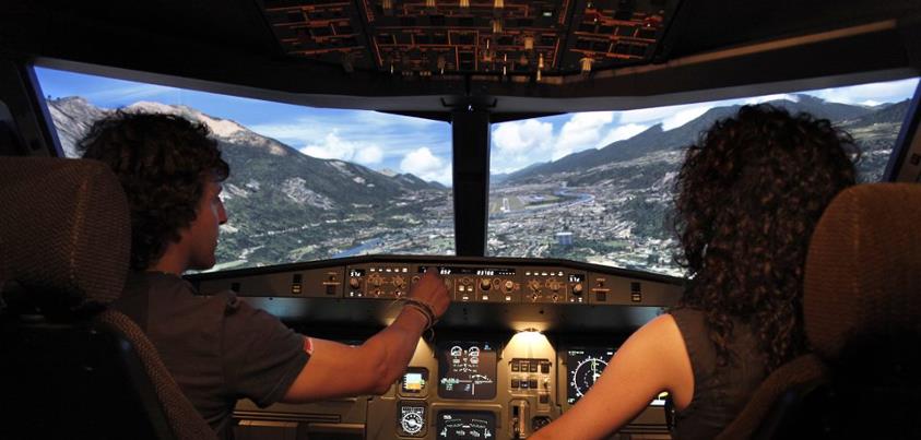 Simulador de vuelo en Alcoi