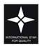 Logotipo international star for quality